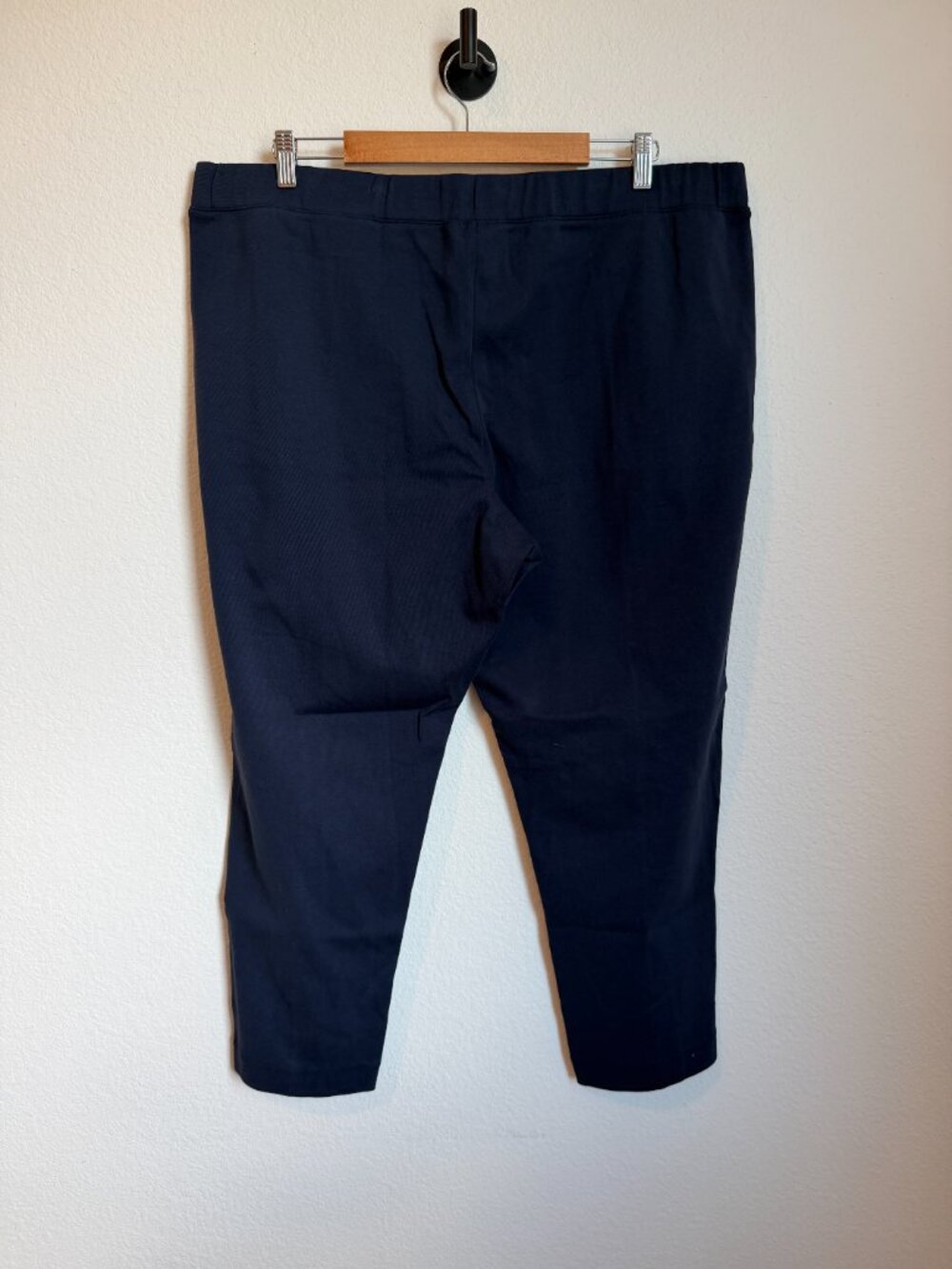 J. Crew Navy Blue 2X Pintuck Sweatpant - Picture 6 of 9